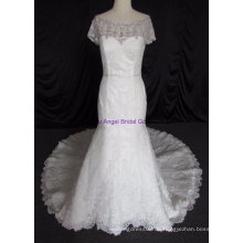 Schöne Schatz-Spitze Appliqued Crystal Wedding Gowns